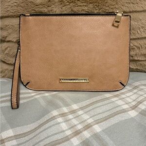 Poppy & Peonies Vegan Leather Wristlet Clutch